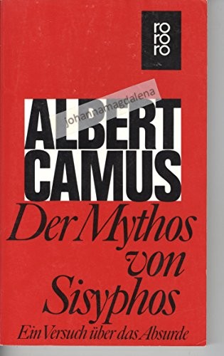 Albert Camus: Der Mythos von Sisyphos (German language, 1991, Rowohlt)